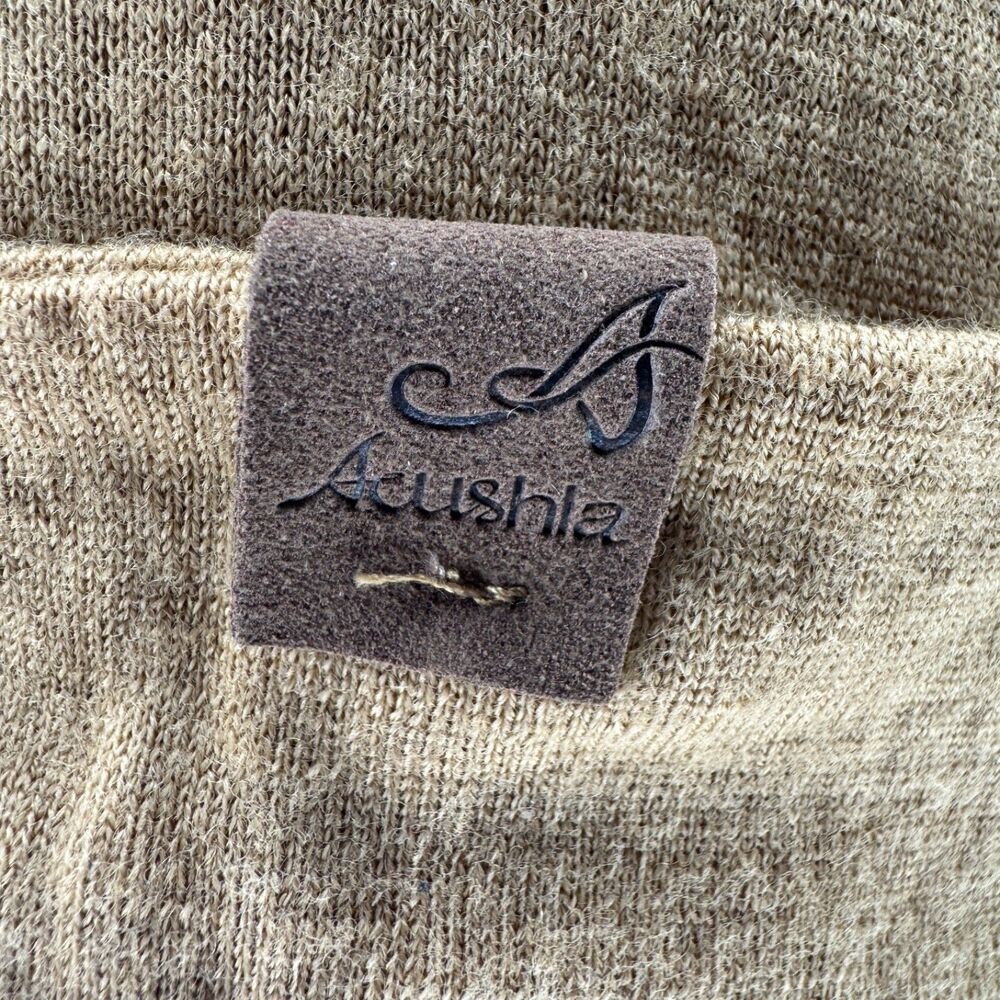 NWT Acushla 100% Merino Wool Cuff Beanie Men & Women Camel One Size - Picture 5 of 10